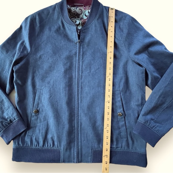 TED BAKER Tynne Canvas Bomber Jacket Size 7 US 46 - Picture 6 of 9
